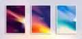 Minimal modern cover design. Dynamic colorful gradients. Future geometric patterns. Blue, pink, yellow, green, orange, purple plac Royalty Free Stock Photo