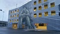 Aalborg Campus parking - Wallpainting Royalty Free Stock Photo