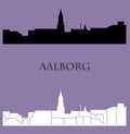 Aalborg, Denmark ( Danmark ) city silhouette