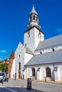 Aalborg, Denmark, June 15, 2022: Budolfi Church in Danish town A