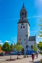 Aalborg, Denmark, June 15, 2022: Budolfi Church in Danish town A