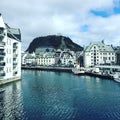 AAlesund City, west coast of Norway Royalty Free Stock Photo