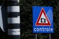 Aalsmeer streets, city of Netherlands. Radar control Royalty Free Stock Photo