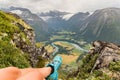 After climbing and hiking it`s nice to sit down and view the fantastic landscape of Norway