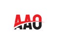 AAO Letter Initial Logo Design Vector Illustration Royalty Free Stock Photo