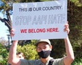 AAPI Youth Rising participants marching from Aquatic Park in Berkeley CA