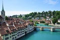 The Aar river in Bern, Switzerland