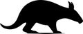 aardvark Black Silhouette Generative Ai