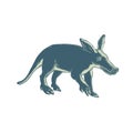 Aardvark Scratchboard Style