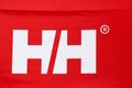 Helly Hansen logo on a tent