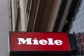 Aarhus, Denmark August 18, 2021 Miele logo Royalty Free Stock Photo