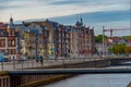 Aarhus, Denmark, June 14, 2022: Waterfront in the port of Aarhus Royalty Free Stock Photo