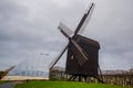 AARHUS, DENMARK: Old windmill near the botanical garden in Aarhus Royalty Free Stock Photo