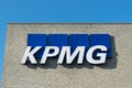 Aarhus, Denmark - September 14, 2016: KPMG logo on building