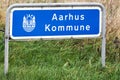 Aarhus municipality road sign