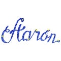 Aaron name lettering tinsels