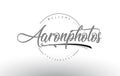 Aaron Personal Photography Logo Design with Photographer Name.