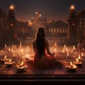 Aarti Ambiance - Evening Ritual at a Hindu Temple