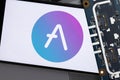 Aave AAVE editorial. Illustrative photo for news about Aave AAVE - a cryptocurrency