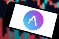 Aave (AAVE) editorial. Illustrative photo for news about Aave (AAVE) - a cryptocurrency