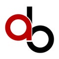 ab, iab, aib initials geometric logo and icon