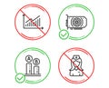Ab testing, Graph and Gpu icons set. Hospital nurse sign. Test chart, Presentation diagram, Graphic card. Vector