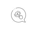 Ab testing line icon. Ui test button sign. Vector Royalty Free Stock Photo