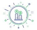 Ab testing line icon. Ui test chart sign. Vector