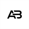 AB Unique abstract geometric logo design geometric logo design Royalty Free Stock Photo