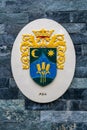 Aba Town Coat of Arm, Fejer County, Hungary Royalty Free Stock Photo
