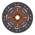 Clutch friction disc. Vehicle parts. Vector illustration Royalty Free Stock Photo