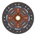 Clutch friction disc. Vehicle parts. Vector illustration Royalty Free Stock Photo