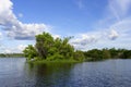 Abacaxis river, an Amazon tributary, Amazonas state, Brazil Royalty Free Stock Photo