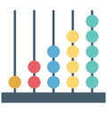 Abacus Colored Vector Illustration Vector Icon that can be easily modified or edit