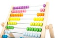 Abacus counting frame isolated on white