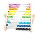 Abacus counting frame isolated on white