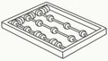 Abacus Drawing: Traditional Calculation Tool Illustration, vector design Generative AI Royalty Free Stock Photo