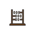 Abacus filled outline icon Royalty Free Stock Photo