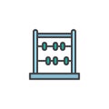 Abacus filled outline icon Royalty Free Stock Photo