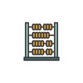 Abacus filled outline icon Royalty Free Stock Photo