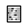 Abacus icon. Calculation old icon. Mathematics