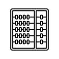 Abacus icon for chinese traditional calculating Royalty Free Stock Photo