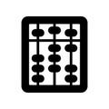 abacus icon. learn with the abacus to be proficient in counting Royalty Free Stock Photo