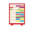Abacus icon logo on a white background Royalty Free Stock Photo
