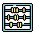 Abacus icon vector flat