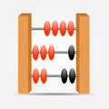 Abacus icon vector illustration Royalty Free Stock Photo