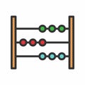 Abacus icon vector image.