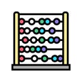 abacus kindergarten color icon vector illustration Royalty Free Stock Photo