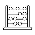 Abacus Line Style vector icon which can easily modify or edit