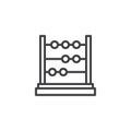 Abacus outline icon